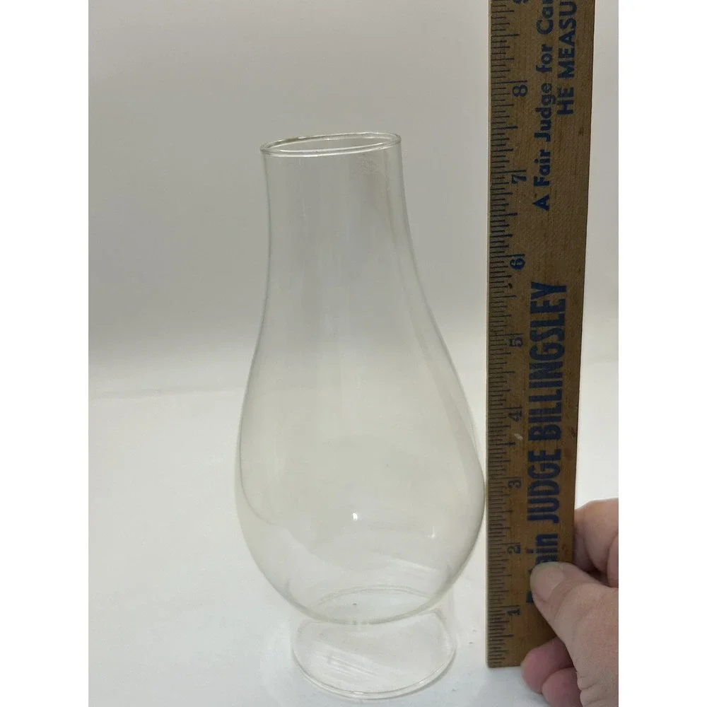 Vintage Clear Glass Lamp Chimney Hurricane Globe 2 3/8